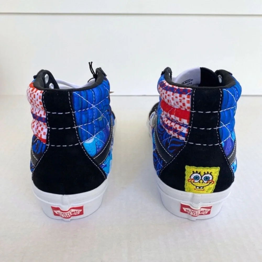 NEW Vans SpongeBob Sandy Liang Sk8-Hi 38 DX Shoes Patchwork 7 Women / 5.5 Men - Picture 4 of 16